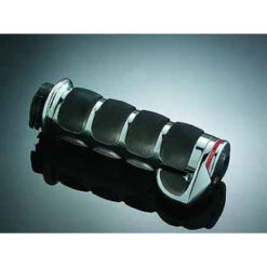 Kuryakyn Premium ISO-Grips With Chrome Accent Rings & Throttle Boss - Harley