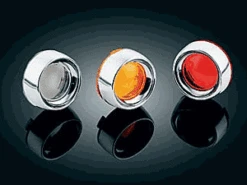 Kuryakyn Deep Dish Bezels With Amber Lenses - Harley
