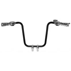 LA Choppers Hefty Ape Hanger Handlebar Black 18" Rise - Harley