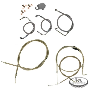 LA Choppers Cable Kit (12"-14" Bar) - FLHTC / FLHTCU / FLHX