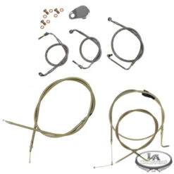 LA Choppers Cable Kit (18"-20" Bar) - FLHTC / FLHTCU / FLHX