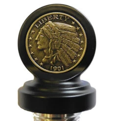 Aeromach CI-1037BD Antique Nickel Chief Dipstick, Black For Indian Chief (2014-2018)