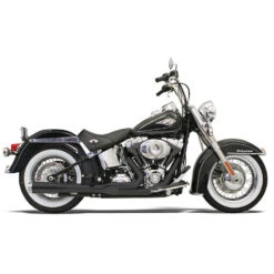 Bassani 12121J Black Road Rage Long 2:1 Exhaust For Harley Softail '86-'17