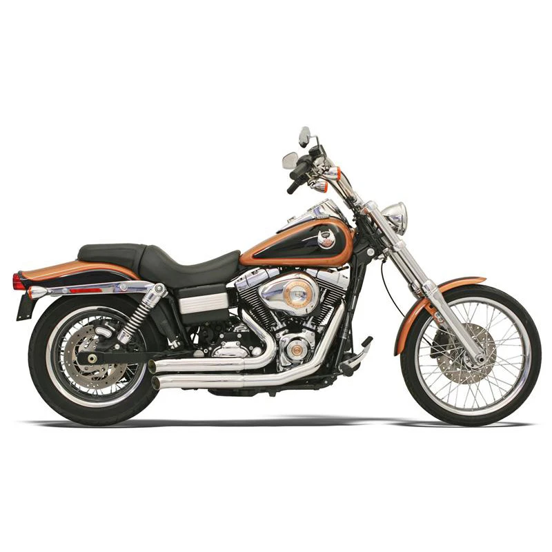 Bassani 13113D Chrome FireSweep 2:2 Exhaust System For Harley Dyna '06-'17