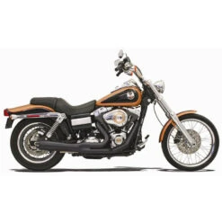 Bassani 13322R Road Rage 2:1 Short Megaphone Exhaust, Black For Harley Dyna '91-'05