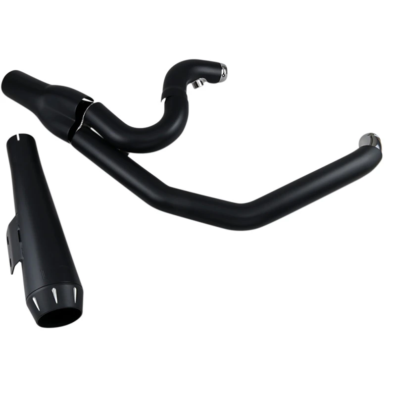 Bassani 13322R Road Rage 2:1 Short Megaphone Exhaust, Black For Harley Dyna '91-'05 - Image 3