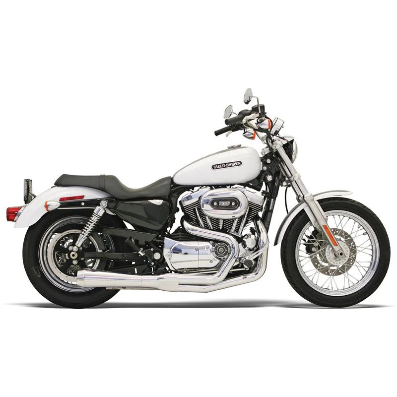 Bassani 14212J Chrome Road Rage Short 2:1 Full Exhaust For Harley Sportster '86-'03