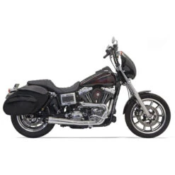 Bassani 1D5250 Road Rage 2:1 Exhaust System, Chrome For Harley Dyna '91-'17
