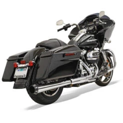 Bassani 1F17R Crossover Eliminator Slip-on Exhaust, Chrome For Harley Baggers '17-'19
