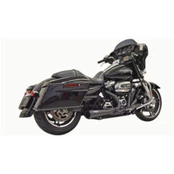 Bassani 1F42RB Black Road Rage Short 2:1 Full Exhaust For Harley Baggers '17-