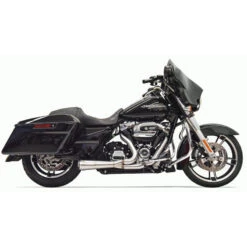 Bassani 1F42SS Stainless Road Rage Short 2:1 Full Exhaust For Harley Baggers '17-'20
