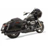 Bassani 1F51RB Black Road Rage 2:1 B4 Exhaust, Megaphone For Harley Baggers '17-'21