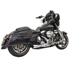 Bassani 1F52R Chrome Road Rage 2:1 Short Exhaust, Megaphone For Harley Baggers '95-'16
