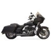 Bassani 1F52RB Black Road Rage 2:1 Short Exhaust, Megaphone For Harley Baggers '95-'16