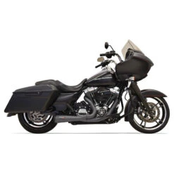 Bassani 1F52RB Black Road Rage 2:1 Short Exhaust, Megaphone For Harley Baggers '95-'16