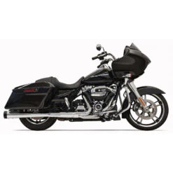 Bassani 1F572DNT5 DNT 4" Slip-on Exhaust, Chrome For Harley Baggers '17-'19