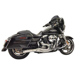 Bassani 1F62C Chrome Road Rage 2:1 Mid-Length Exhaust, Megaphone For Harley Baggers '07-'16