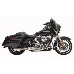 Bassani 1F68C Chrome Road Rage II 2:1 Mid-Length Exhaust, Hot Rod For Harley Baggers '07-'16