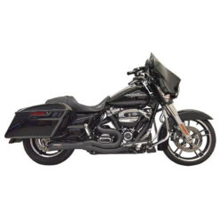 Bassani 1F72B Black Road Rage II Mid-Length 2:1 Full Exhaust Harley Baggers '17-'21