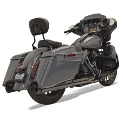 Bassani 1F73DNT5 4" Straight DNT Mufflers, Black For Harley CVO Baggers '17-'21