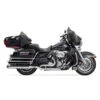 Bassani 1F76R Chrome Stepped Down Under True-Duals, Straight For Harley Baggers '09-'16