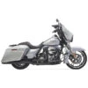 Bassani 1F76RB Black Stepped Down Under True-Duals, Straight For Harley Baggers '09-'16