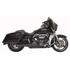 Bassani 1F88B Black Road Rage II 2:1 Full Exhaust For Harley Baggers '17-'21