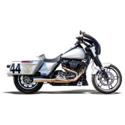 Bassani 1F92SS Competition 2-into-1 Full Exhaust, Stainless For Harley Baggers '17-'21