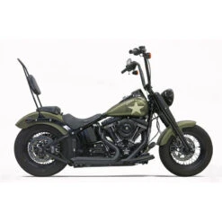 Bassani 1S24DB Black Pro Street 2:2 Full Exhaust For Harley Softail '86-'17