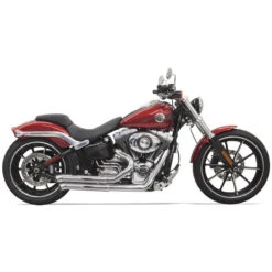 Bassani 1S33D Chrome Pro Street 2:2 Exhaust For Harley Softail Breakout '08-'17