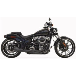 Bassani 1S62RB Black Road Rage 2:1 Exhaust For Harley Softail Breakout/Fat Boy '18-
