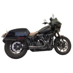 Bassani 1S74B The Ripper Short Black Road Rage 2:1 Exhaust For Harley Softail '18-'22