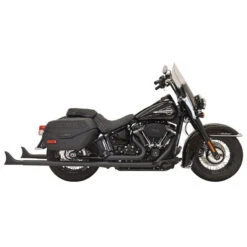 Bassani 1S86EB-39 Black 39" Fishtail Exhaust(w/o Baffle) For Harley Softail '18-'20
