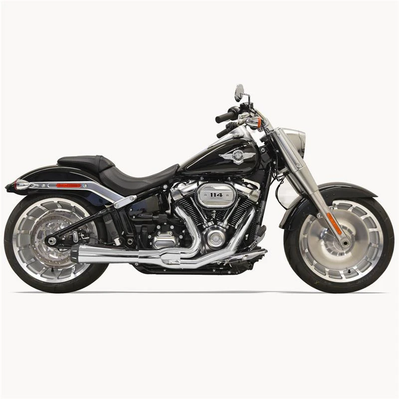 Bassani 1S94R Chrome Road Rage 2:1 Full Exhaust For Harley Softails '18-'21