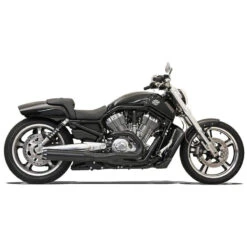 Bassani 1V38RB Black Road Rage 2:1 Full Exhaust For Harley V-Rod '07-'17