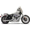 Bassani 1X17F 3" Chrome Firepower Series Slip-on Exhausts For Harley Sportster '04-'13
