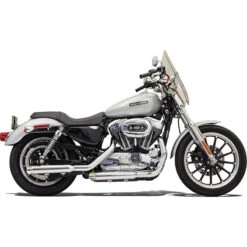 Bassani 1X17F 3" Chrome Firepower Series Slip-on Exhausts For Harley Sportster '04-'13