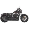 Bassani 1X22RB Black Road Rage II Mega Power Full Exhaust For Harley Sportster '04-'13