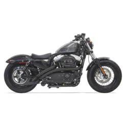 Bassani 1X2FB Black Sweeper Radius 2:2 Full Exhaust For Harley Sportster '14-'19
