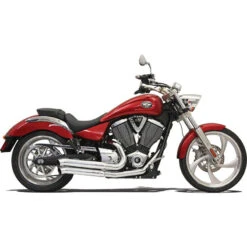 Bassani 6V23D Chrome Pro Street 2-into-2 Full Exhaust For Victory Models '06-'15