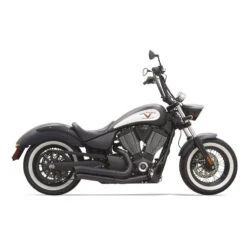 Bassani 6V23DB Black Pro Street 2-into-2 Full Exhaust For Victory Models '06-'15