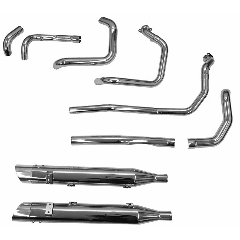 Bassani 8C16S Chrome True Dual 2:2 Full Exhaust For Indian Roadmaster & Chieftain '15- - Image 3