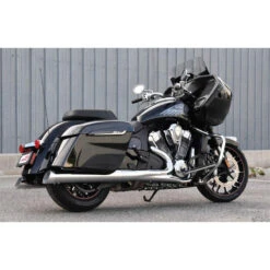 Bassani 8C17S 4" Chrome Straight Slip-on Exhausts For Indian Chieftain Models