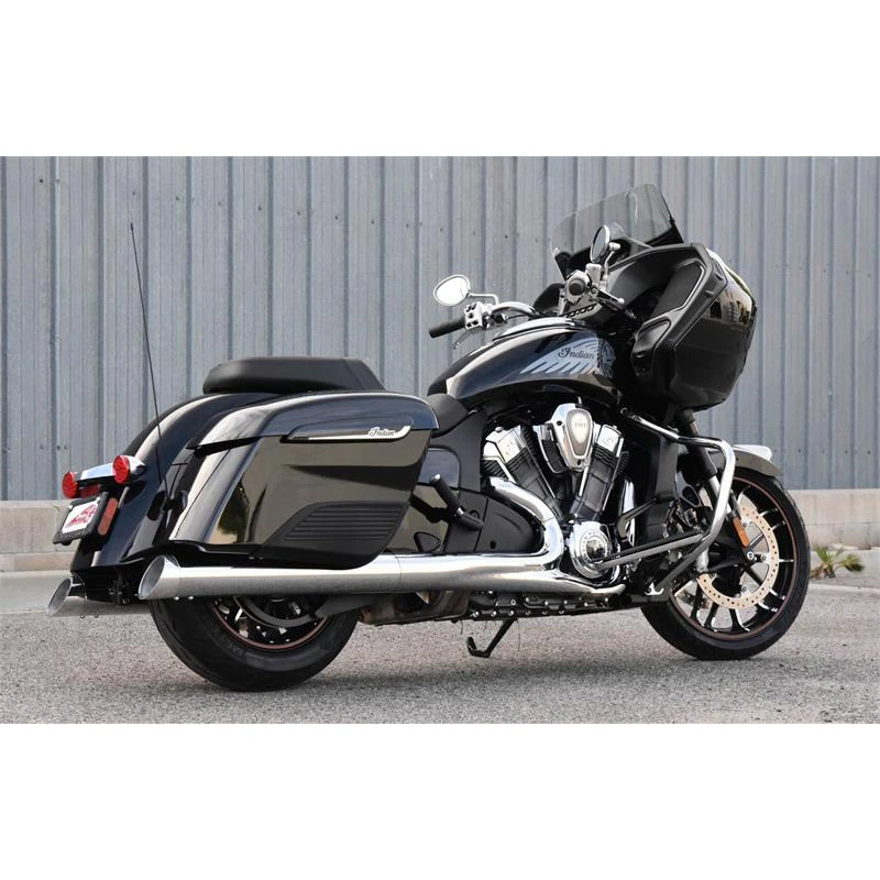 Bassani 8C17S 4" Chrome Straight Slip-on Exhausts For Indian Chieftain Models