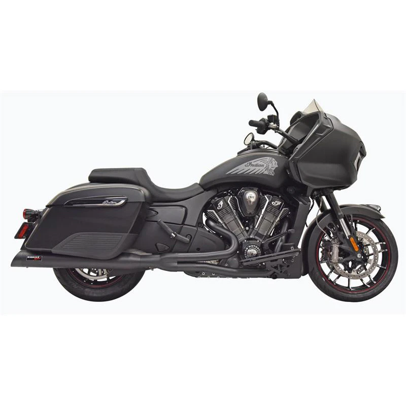Bassani 8H18SB Black Road Rage 2:1 Full Exhaust For Indian Challenger (2020-) - Image 2