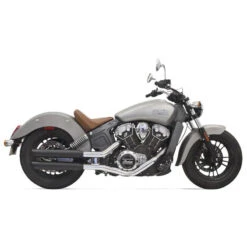 Bassani 8S17BSB 3" Black Classic Slip-on Exhausts For Indian Scout '15-'16
