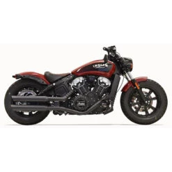 Bassani 8S27BSB 3" Black Slip-on Exhausts For Indian Scout (2017-)