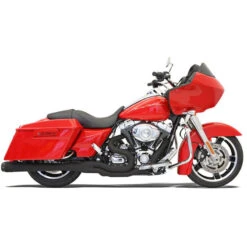 Bassani FLH-747B Black Road Rage 2:1 B4 Exhaust, Megaphone For Harley Baggers '95-'16