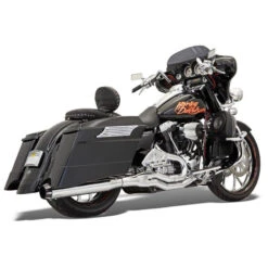 Bassani FLH-777 Chrome Megapower 2:1 B1 Exhaust, Straight For Harley Baggers '95-'16