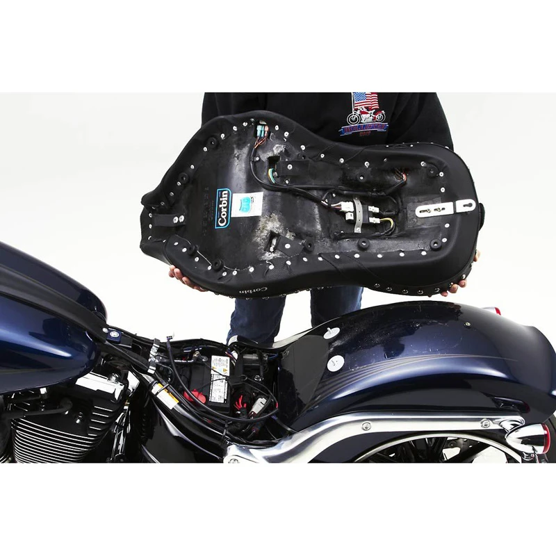 Corbin HD-ST-BO-13-DT Dual Touring Seat(No Heat) For Harley Softail Breakout '13-'17 - Image 18
